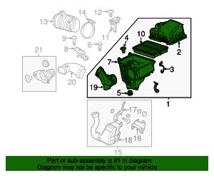 2012 2013 Mazda 3 Air Cleaner Assembly PE2G 13 320D QuirkParts