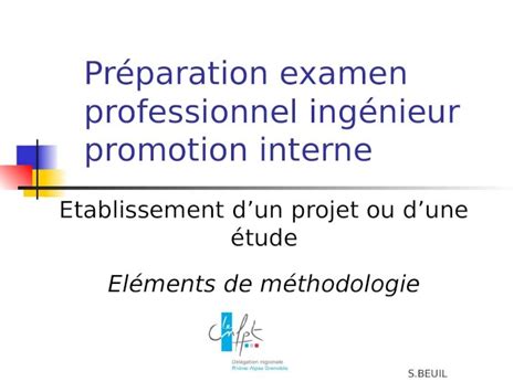 PPT Préparation examen professionnel ingénieur promotion interne