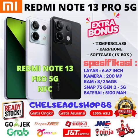 Jual Redmi Note 13 Pro 5g Nfc Ram 8256gb Garansi Resmi Shopee Indonesia