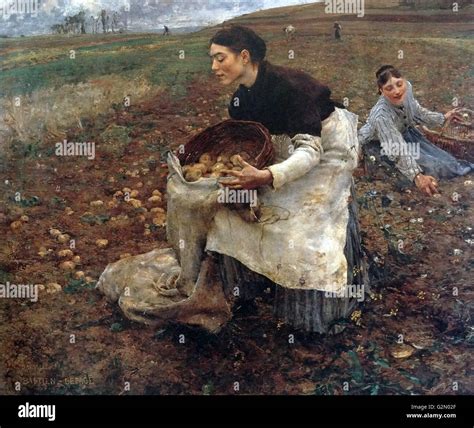 L Auf Leinwand Gem Lde Des Franz Sischen Malers Jules Bastien Lepage