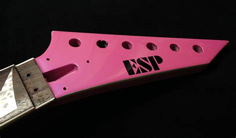 Pink Esp Ltd Arrow Guitar Custom Paint Sims Guitar Refinishing