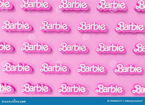 LONDON UK July 2023 Barbie Doll Logo Barbie Is A Fashion Doll Made