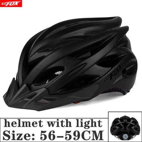 Casque De V Lo Vtt Pour Hommes Batfox J Black Certification Ce