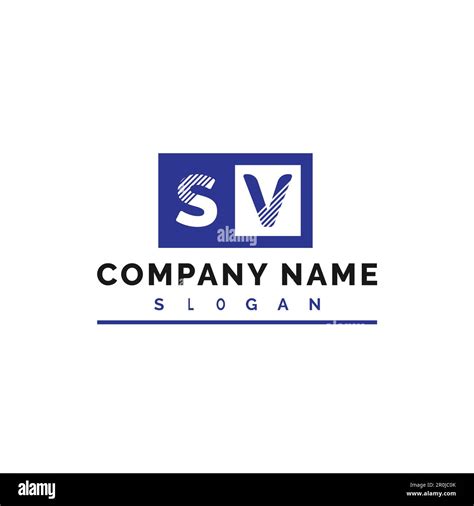 Sv Logo Design Sv Letter Logo Vector Illustration Vector Stock