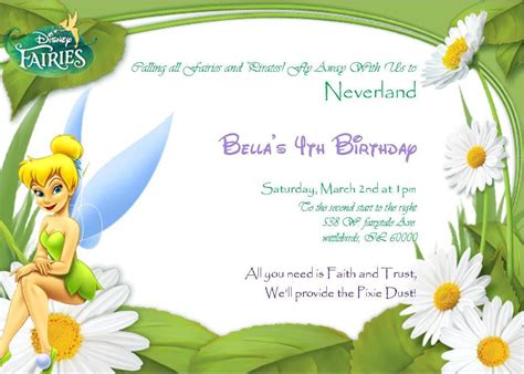 Tinkerbell Invitation Template Free Luxury 3 Wittle Birds Diy