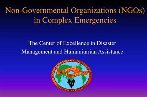 PPT Non Governmental Organizations NGOs In Complex Emergencies