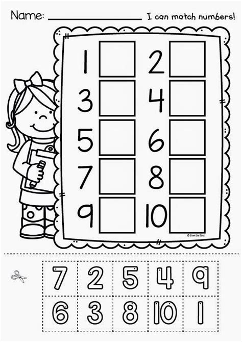 Fantastic Free Printable Cut And Paste Worksheets Matching For Kindergarten Pdf