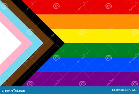 Lgbtq Flag Progressive Pride Based On Iconic Rainbow Flag Design