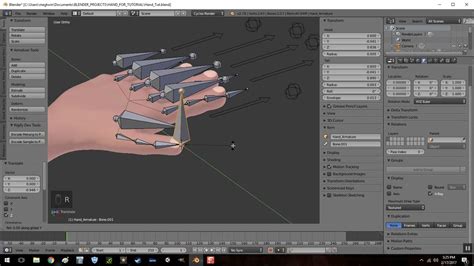 Blender Hand Rig With Advanced Features Blender Tutorial Blender 3d