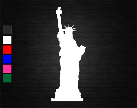 Statue Of Liberty Vinyl Decal Sticker Wall Door Window Car Van Etsy