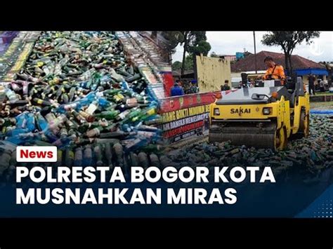 Bogor Hari Ini Jelang Tahun Baru Polresta Bogor Kota Musnahkan