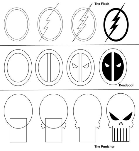 How To Draw Superhero Logos Step By Step Wallpaperforiphonejupiter