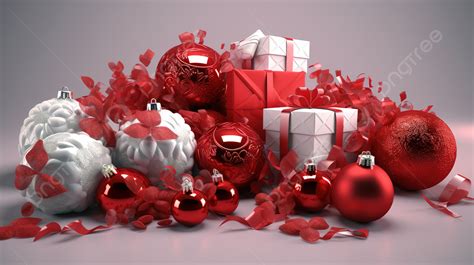 D Christmas Background D Model D Render Christmas Accessories Hd