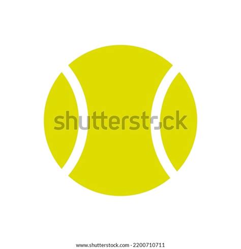 Yellow Tennis Ball Ball Graphic Design Stock Vector (Royalty Free ...