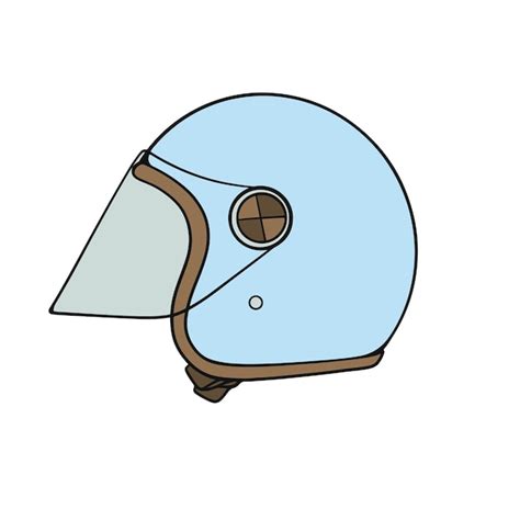 Premium Vector Classic Helmet Motorcycle