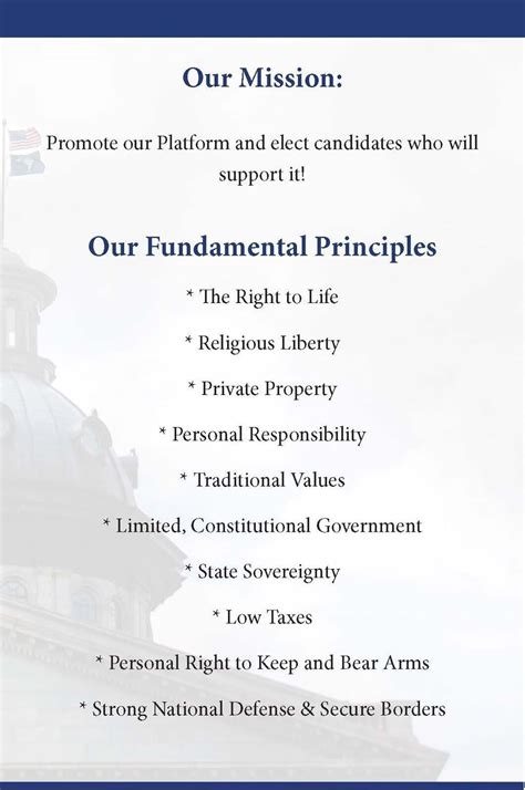 Republican Party Platform | mySCGOP.com