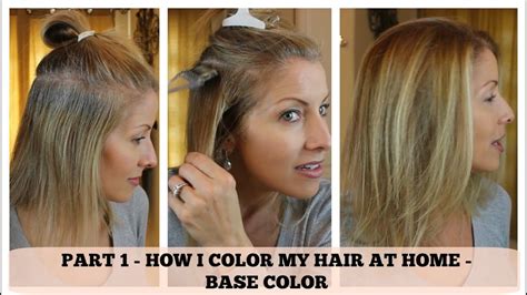 Part Home Hair Color How I Color The Base Youtube