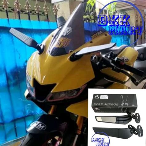 Jual KACA SPION WINGLET YAMAHA R15 V3 MODEL TERBARU Shopee Indonesia