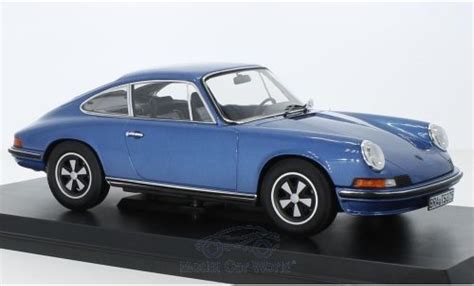 Miniature Porsche 911 118 Norev S Metallise Bleue 1973 Voiture