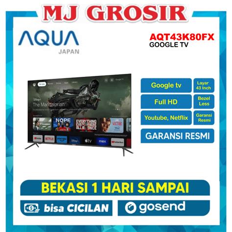 Jual LED TV AQUA 43 ANDROID AQT 43K701 AF 43K80FX 43 INCH FULL HD