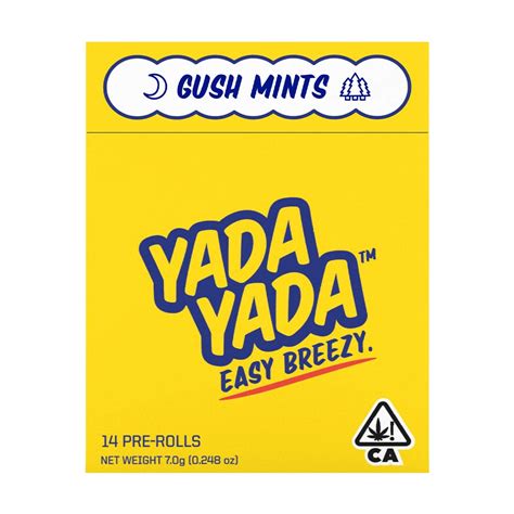 Gush Mints 5g Pre Rolls Yada Yada 14 Pack Pre Roll Jane