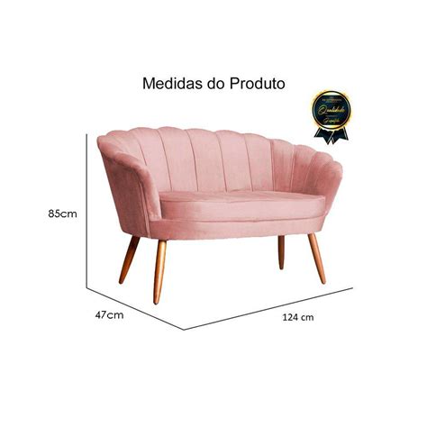 Namoradeira Estofada Lugares Para Sala Comercial P Tala Veludo Rosa