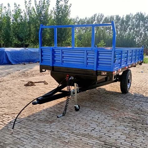 Agricultura Tractor New Produce Single Axle Hydraulic Brake 4 Ton Dump