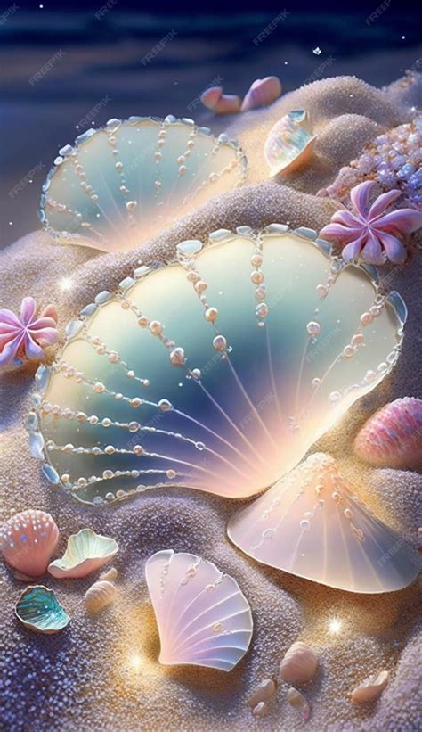 Premium AI Image | The sea shells are the most beautiful creatures.