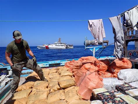 U S Coast Guard Ship Seizes 48 Million In Drugs In Middle East U S