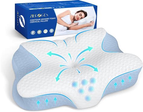 Zibroges Oreiller Cervical Memory Foam Oreiller En Mousse M Moire De