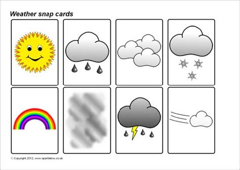 Weather Snap Cards Sb7071 Sparklebox Primary Classroom Primary