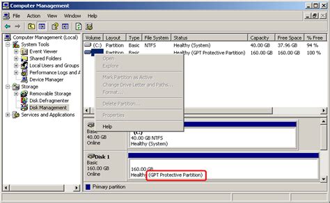 How to Access or Mount GPT Protective Partition in Windows XP?