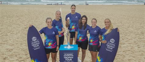 Icc Womens T20 World Cup 2020 Trophy Tour Driven By Nissan Launches At Iconic Bondi Beach