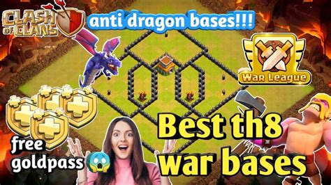 Th8 War Base Link Best Th8 Anti Dragon Bases Th8 Anti 2 Star Base