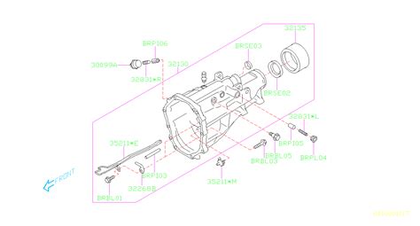 subaru BRZ Manual Transmission Output Shaft Seal - 17009AA040 ...