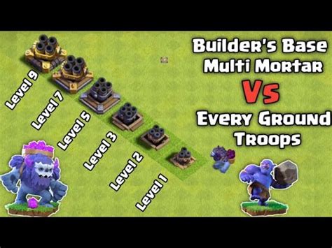 Multi Mortar Every Level Vs Every Ground Troops Multi Mortar Vs All