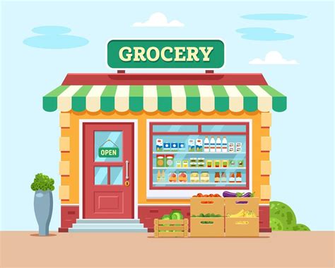 Grocery Shop Vector Art Icons And Graphics For Free Download