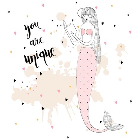 Premium Vector Vector Cute Mermaid