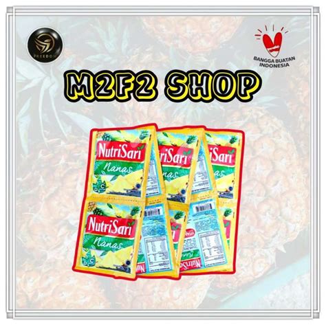 Jual Nutrisari Minuman Serbuk Rasa Nanas Sachet Gr Kemasan Karton