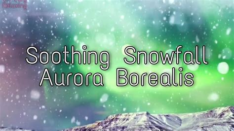 Soothing Snowfall Aurora Borealis YouTube