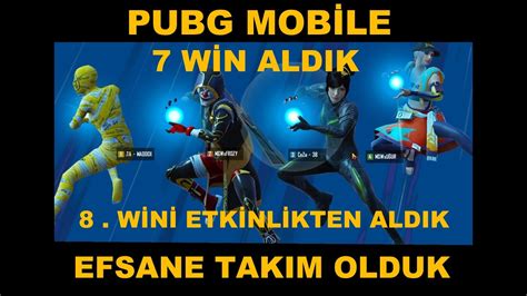 Tane W N Aldik Efsanev Takim Olduk Pubg Mob Le Youtube