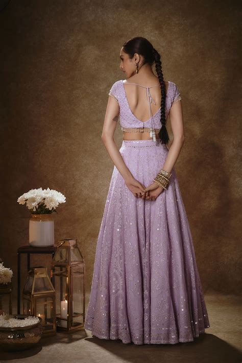 Lilac Lehenga Set Agashe