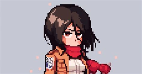 進撃の巨人 8bit Mikasa 【aiイラスト】えだまめのイラスト Pixiv