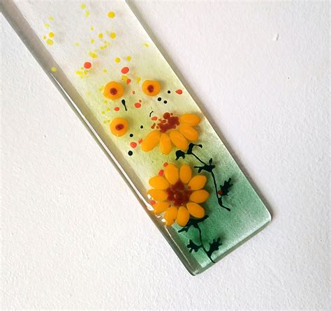 Sunflower Suncatcher Fused Glass Sunflowers Sunflower Fields French