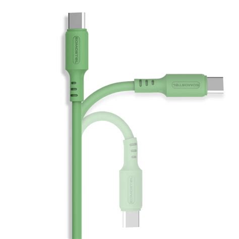 KABEL USB MICRO 3A SOMOSTEL ZIELONY 3100mAh QUICK CHARGER 1 2M