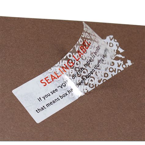 6 Sizes Self Adhesive Disposable VOID Security Labels Removed Tamper