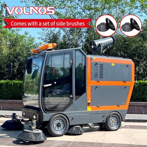 Vol Garbage Sweeper Four Wheel Steering Cleaning Machine Enclosed