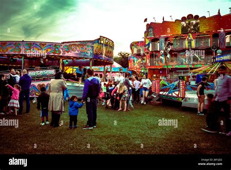 Village Fun Fair Stock Photo Alamy