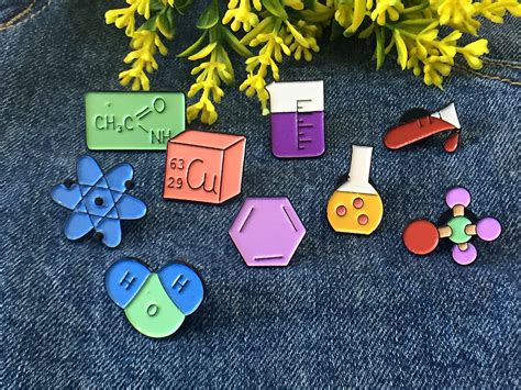 Chemical Elements Enamel Pin Science Enamel Pins Funny Pins Etsy