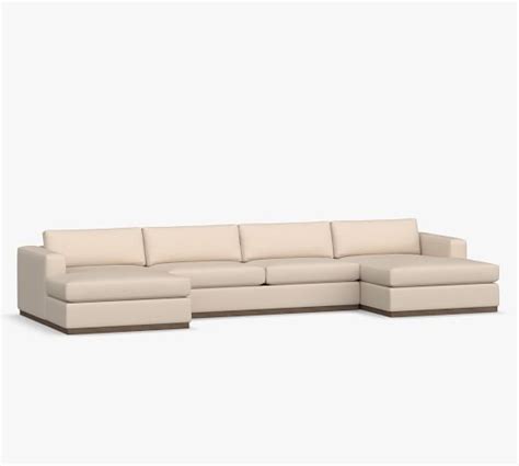 Carmel Square Wide Arm Upholstered U Shaped Double Wide Chaise